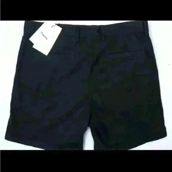 $145 NWT THEORY ZAINE GDS 7" BLACK PATTON MEN 40 CHINO SUPIMA COTTON TWILL SHORT - Picture 4 of 7